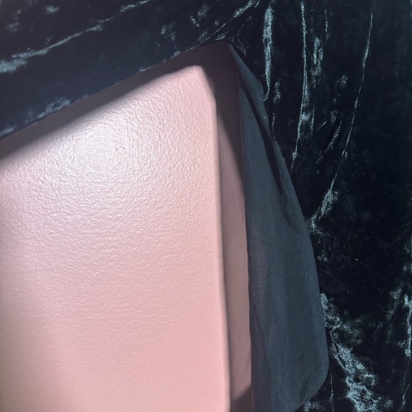 Dress The Population NWOT Black Velvet Mesh Long Sleeve Bodysuit - Picture 7 of 9